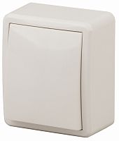 Изображение ЭРА 11-1202-02 Выключатель с подсветкой, 10АХ-250В, IP20, ОУ, Эксперт, сл.кость Б0020658 