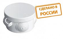 Изображение Распаячная коробка ОП D65х40мм, крышка, IP54, 4вх. TDM   SQ1401-0101 