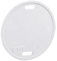 Изображение Бирка кабельная маркировочная У-135 55мм (круг) IEK UZMA-BIK-Y135-R 