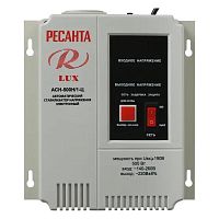 Изображение Стабилизатор напряжения АСН-500Н/1-Ц LUX Ресанта 63/6/39 