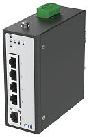 Изображение Коммутатор промышленный неуправляемый ISU-430 Ethernet 5 портов 10/100BaseT разъем RJ45 24В AC/12/24/48В DC с резервированием ONI ISU-430-5FE0000000000 