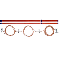 Изображение Заземление переносное для ВЛ до 10 кВ ЗПЛ-10-3 Д (3 штанги, 6,5 кг) 