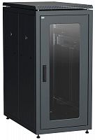 Изображение Шкаф сетевой 19дюйм  LINEA N 28U 600х1000мм стеклянная передняя дверь черн. ITK LN05-28U61-G 
