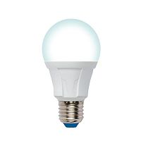 Изображение Лампа светодиодная LED-A60 10W/4000K/E27/FR/DIM PLP01WH Яркая диммир. мат. картон Uniel UL-00004286 
