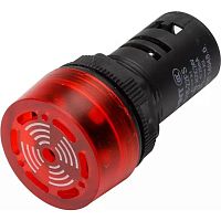 Изображение Сигнализатор звуковой ND16-22FS d22мм LED AC/DC110В красн. (R) CHINT 593397 