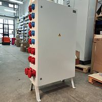 Изображение Щит механизации ЩМ 400А 5х16A(2P+PE) + 5х16A(3P+PE+N) + 4х32А(3P+PE+N) + 2х63А(3P+PE+N) для строительных площадок на базе ЩМП 1200х750х300 IP54 