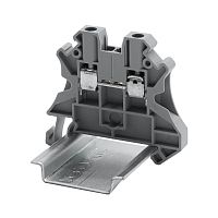 Изображение Клемма проходная винтовой зажим 2 точки подключения 2.5кв.мм сер. DKC TUR-2.5R 