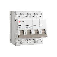 Изображение Автоматический выключатель ВА 47-63N 4P 16А (C) 4,5 кА PROXIMA EKF M634416C 