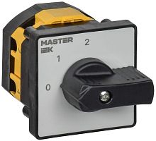 Изображение Переключатель кулачковый 10А (сх. 10  0-17) стандартная рукоятка IEK MI-CS10-010-107 