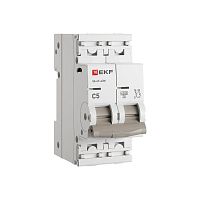 Изображение Автоматический выключатель ВА 47-63N 2P 5А (C) 4,5 кА PROXIMA EKF M634205C 