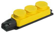 Изображение Колодка 3-м ОМЕГА РБ33-1-0м IP44 каучук желт. IEK PKR61-016-2-K05 