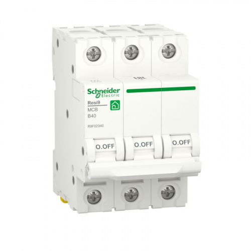 Изображение Schneider Electric RESI9 Автоматический выключатель (АВ) B 40А 3P 6000A 