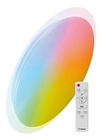 Изображение Светильник светодиодный PREMIUM GALAXY-RGB 75Вт 230В 3000-6500К 6000лм IP40 555х83мм настенно-потолоч. управляемый с пультом ДУ с RGB подсветкой КОСМОС KSGalaRGB75W 