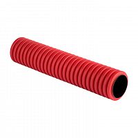 Изображение Труба гофрированная двустенная жесткая ПНД d160 6м (24м/уп.) красная, EKF PROxima  tr2st-160-6m 