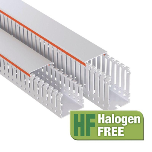 Изображение Кабель-канал перфорированный 25х60 L2000 RLHF6 без галогенов свет. сер. DKC 01166RLHF 