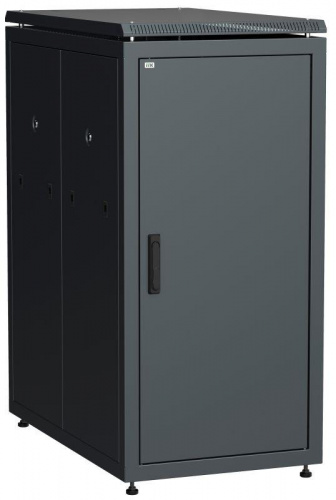 Изображение Шкаф сетевой 19дюйм  LINEA N 24U 600х1000мм металлическая передняя дверь черн. ITK LN05-24U61-M 