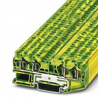 Изображение Клемма 4-проводная проходная 4мм2 на DIN рейку JST 4-QU-PE пружинная желто-зеленая 800V/31A  3031461WE WONKE ELECTRIC 