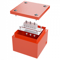 Изображение Коробка стальная FS с гладкими стенками и клеммниками, IP66, 150х150х80 мм, 5р, 450V, 20A, 10 мм.кв  FSB30510 