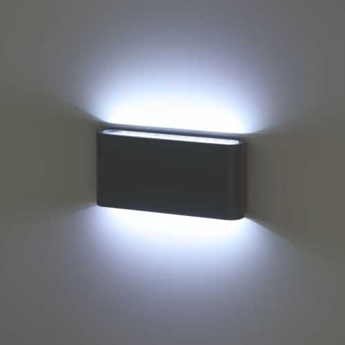 Изображение Светильник светодиодный WL41 GR 10Вт 3500К для интерьера/фасадов IP54 сер. Эра Б0054418 
