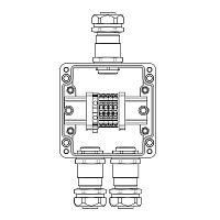 Изображение Коробка взрывозащищенная клеммная из полиэстера TBE-P-03-(4xCBC.4-1xTEO.4)-1xKAEPM3MHK-20(A)-2xKAEPM3MHK-20(C)1Ex e IIC Т5 Gb / Extb IIIC T95град.C Db IP66/КЗ DKC 1231.031.22.1227 