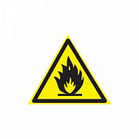 Изображение Наклейка знак пожарной безопасности "Пожароопасно" 150х150х150мм Rexant 55-0020 