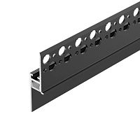Изображение Профиль PLINTUS-FANTOM-H20-2000 BLACK алюминий L2000 Arlight 043618 