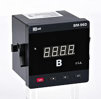 Изображение Вольтметр цифровой 96х96мм 3ф вход 600В выход RS485 LED-дисплей ВМ-96D SchE 50388DEK 