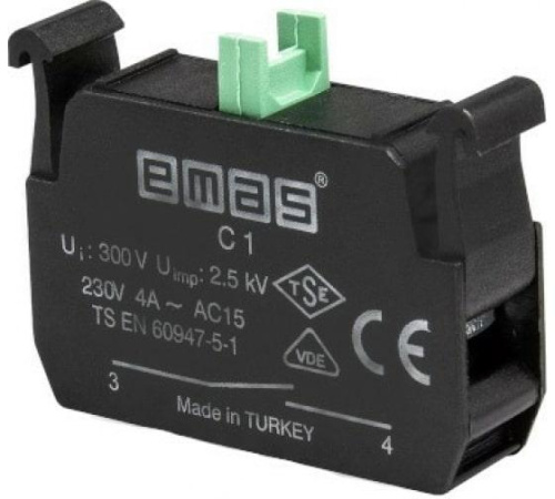 Изображение Блок-контакт "Старт" для кнопок C (1НО) EMAS C1 