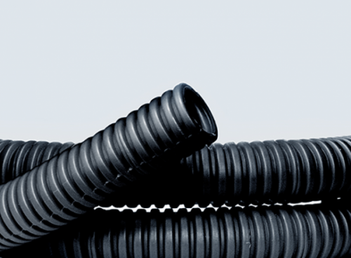 Изображение Труба гофрированная ПНД легкая с протяжкой D=16mm (100m) черная  71716 