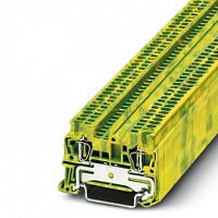 Изображение Клемма 2-проводная проходная 1,5мм2 на DIN рейку JST 1.5-PE пружинная желто-зеленая 500V/17.5A  3031513WE WONKE ELECTRIC 