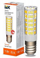 Изображение Лампа светодиодная CORN 7Вт капсула 3000К E14 230В керамика IEK LLE-CORN-7-230-30-E14 