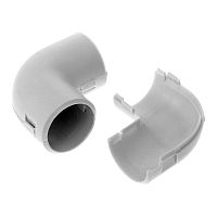 Изображение Соединитель угловой 90град. разборный d25мм безгалогенный (HF) атмосферостойкий сер. Промрукав PR13.0362 