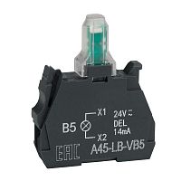 Изображение Блок световой OptiSignal D22 A45-LB-VB5 желт. 24VACDC ZBVB5 КЭАЗ 332204 