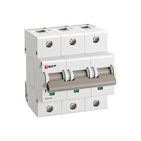 Изображение Автоматический выключатель ВА 47-125 3P 25А (C) 15кА PROXIMA EKF mcb47125-3-25C 
