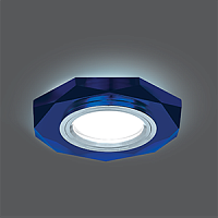Изображение Светильник Backlight BL055 Восемь гран. Синий/Хром, Gu5.3, LED 4100K 1/40 BL055 