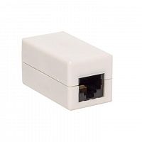 Изображение Адаптер проходной RJ45-RJ45 кат.5E неэкранир. TERACOM бел. EKF TRC-INLC-2RJ45-5EUTP-WH 