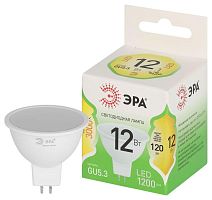 Изображение Лампа светодиодная GREEN LINE MR16-12W-830-GU10 GL 12Вт софит 3000К свет тепл. GU10 Эра Б0067058 