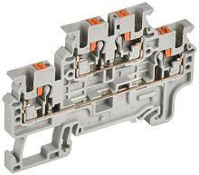 Изображение Колодка клеммная CP-ML 2 ур. 2.5кв.мм сер. IEK YCT23-00-2-K03-002 