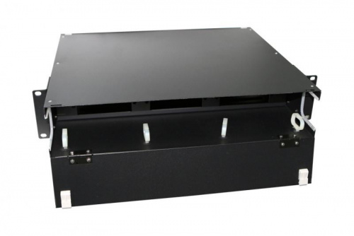Изображение Патч-панель 19дюйм FO-19BX-2U-F0-6хSLT-W120H32-EMP универс. пустой корпус 2U фиксир. рама горизонт. 6 слотов (3х2) вмещает 6 FPM панелей с адаптерами или 6 CSS оптич. кассет 120х32мм Hyperline 48169 