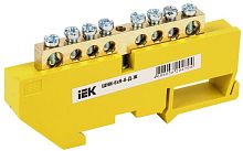 Изображение Шина PE "земля" на DIN-изол. ШНИ-6х9-8-Д-Ж IEK YNN10-69-8D-K05 