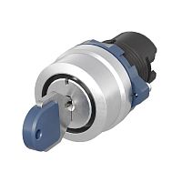 Изображение Головка переключателя с ключом на 3 положения с возвратом стандартная ручка алюм. черн. DKC M22S-KM3A 