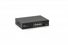 Изображение Коммутатор SKAT PoE-8E-1G-1S v.2 PoE Plus 120Вт порты: 8-Ethernet 1-Uplink 1-SFP Бастион 4074 