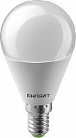 Изображение Лампа светодиодная LED 6вт E14 белый матовый шар ОНЛАЙТ    арт. 71644  (упак.10шт.)  19211 