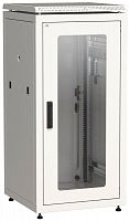 Изображение Шкаф сетевой 19дюйм LINEA N 28U 600х600мм стеклянная передняя дверь задняя металлическая сер. ITK LN35-28U66-GM 