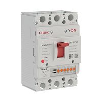 Изображение Выключатель автоматический 3п 100-250А 25кА MGS250M с электронным расцепителем ETS в литом корпусе YON MGS250M-3ETS0250 