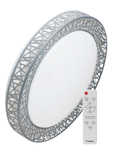 Изображение Светильник светодиодный PREMIUM Loft-G 120Вт 230В 3000-6500К 9600лм IP40 490х100мм настенно-потолочный управляемый с пультом ДУ КОСМОС KSLofG120W 