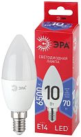 Изображение Лампа светодиодная ECO LED B35-10W-865-E14 R (диод свеча 10Вт холодн. E14) (10/100/3500) ЭРА Б0045337 