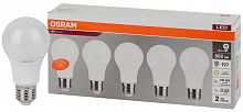 Изображение Лампа светодиодная LED Value LVCLA75 10SW/830 230В E27 2х5 RU (уп.5шт) OSRAM 4058075577718 
