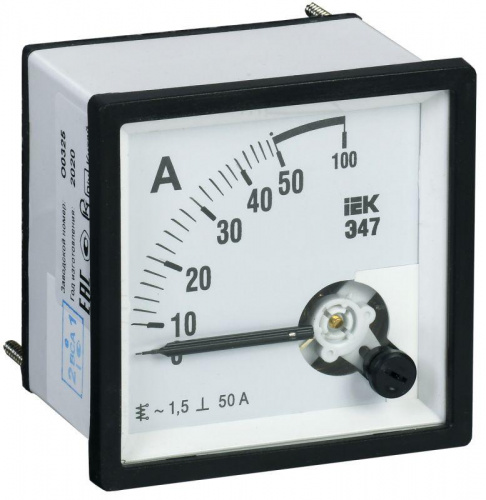Изображение Амперметр 50А 96х96 AC непоср.вкл. Э47  IPA20-6-0050-E 