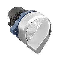 Изображение Головка переключателя на 2 положения с фиксацией стандартная ручка алюм. черн. DKC M22S-L2A 